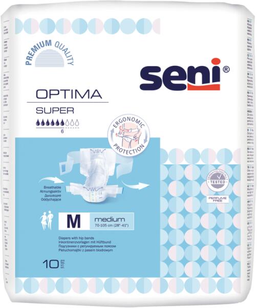 Vásárlás: SENI Optima Super Medium felnőtt pelenka, 10 darab Gyógyászati  eszköz árak összehasonlítása, SENI Optima Super Medium felnőtt pelenka 10  darab boltok