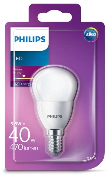 LED Izzó Philips E14/5, 5W/230V P1762 (P1762)