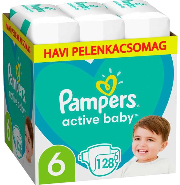 Vásárlás: Pampers Active Baby 6 Junior 13-18 kg 128 db Pelenka árak  összehasonlítása, Active Baby 6 Junior 13 18 kg 128 db boltok