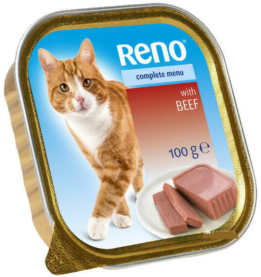 Partner in Pet Food Reno Complete menu with beef tray 100 g (Hrana