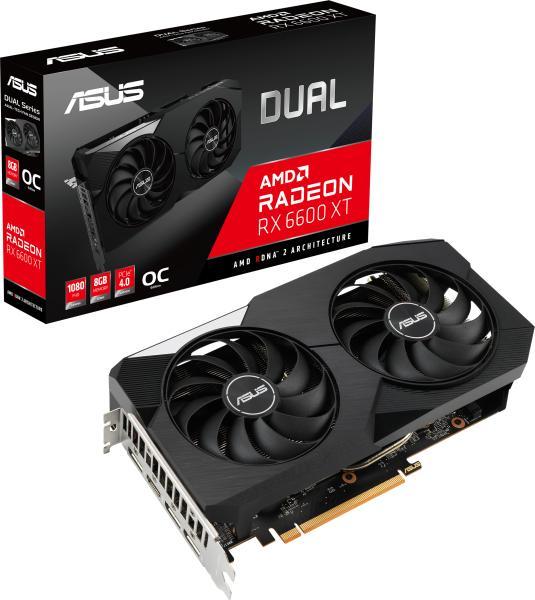 ASUS Radeon RX 6600 XT OC 8GB GDDR6 128bit (DUAL-RX6600XT-O8G