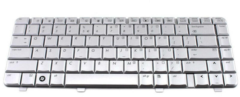 HP Tastatura Laptop HP 486901-001 NSK-HFD01 Layout US argintie standard -  forit (Parti calculatoare, laptop) - Preturi