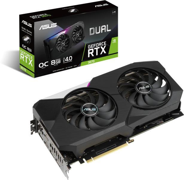 ASUS GeForce RTX 3070 OC LHR 8GB GDDR6 (DUAL-RTX3070-O8G-V2