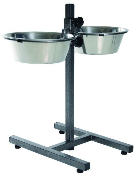 Fémtál állványon 2x2.8l/24cm (24922)