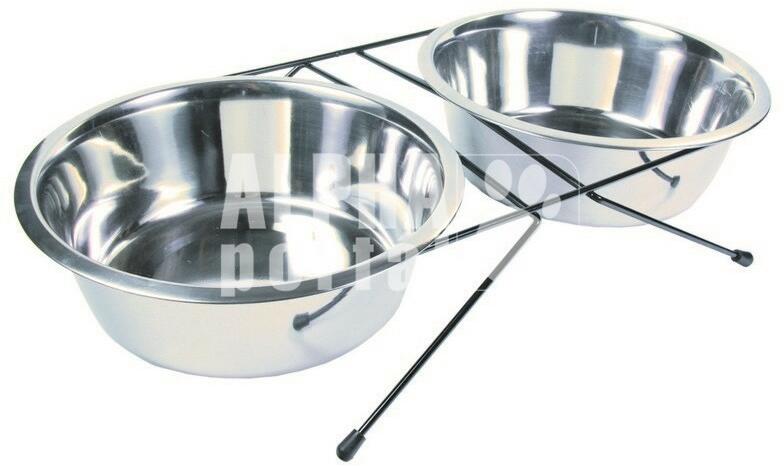 Fémtál állványon 2x2.8l/24cm (24834)