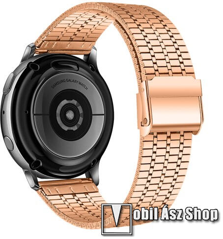 Vásárlás: Fém okosóra szíj - ARANY - rozsdamentes acél, csatos, 84+110mm  hosszú, 20mm széles - SAMSUNG Galaxy Watch 42mm / Amazfit GTS / Galaxy  Watch3 41mm / HUAWEI Watch GT 2 42mm /