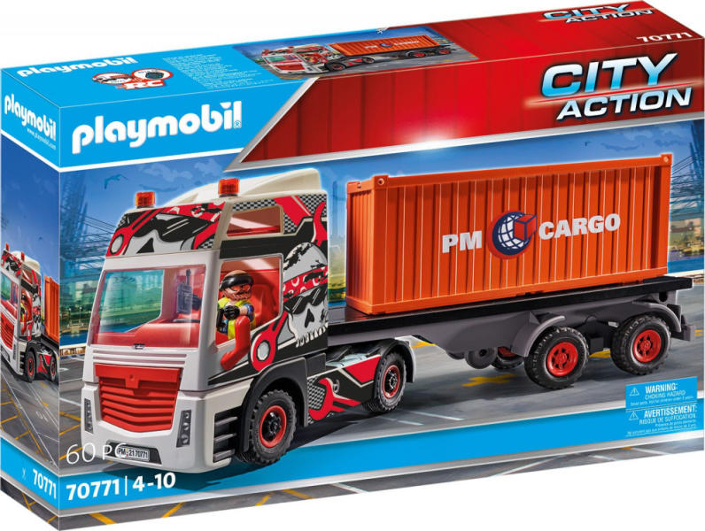 Vásárlás: Playmobil Kamion pótkocsival (70771) Playmobil árak  összehasonlítása, Kamion pótkocsival 70771 boltok