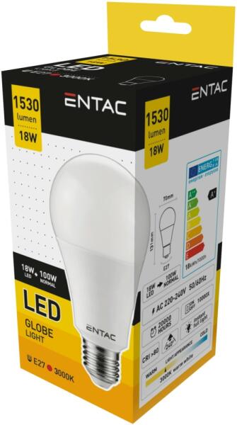 Vásárlás: Entac LED izzó E27 18W WW 3000K (LLG27-18W-WW) LED izzó árak  összehasonlítása, LED izzó E 27 18 W WW 3000 K LLG 27 18 W WW boltok