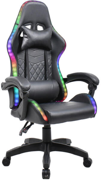 Vásárlás: TEMPO KONDELA Irodai/gamer szék RGB LED háttérvilágítással,  fekete, MAFIRO - smartbutor Irodai forgószék árak összehasonlítása, Irodai gamer  szék RGB LED háttérvilágítással fekete MAFIRO smartbutor boltok