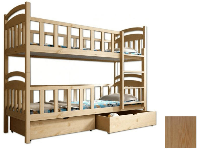 Vásárlás: Wilsondo PAULA 7 emeletes ágy - tölgy Méret: 180x80 Gyerekágy  árak összehasonlítása, PAULA 7 emeletes ágy tölgy Méret 180 x 80 boltok