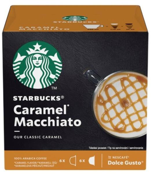 Vásárlás: NESCAFÉ Dolce Gusto Starbucks Caramel Macchiato (12) Kávégép  kapszula, kávépárna árak összehasonlítása, Dolce Gusto Starbucks Caramel  Macchiato 12 boltok
