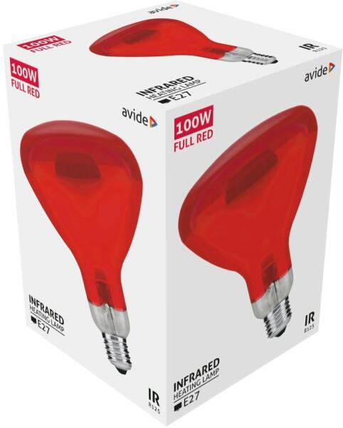 Vásárlás: Avide Infra Izzó E27 100W Full Red (ASIR27-100W-FR) LED izzó árak  összehasonlítása, Infra Izzó E 27 100 W Full Red ASIR 27 100 W FR boltok