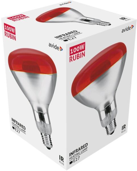 Vásárlás: Avide Infra Izzó E27 100W Red (ASIR27-100W-R) LED izzó árak  összehasonlítása, Infra Izzó E 27 100 W Red ASIR 27 100 W R boltok