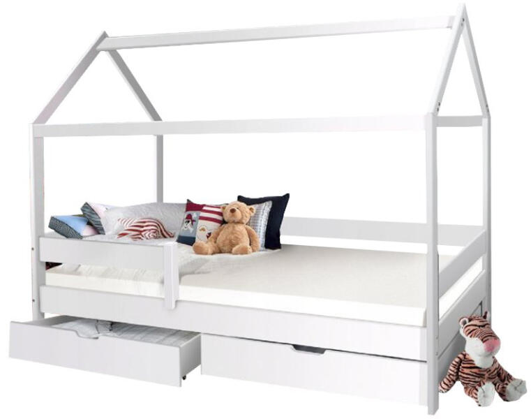 Vásárlás: MG MÁRTON házikó ágy 90x200 - fehér Gyerekágy árak  összehasonlítása, MÁRTON házikó ágy 90 x 200 fehér boltok