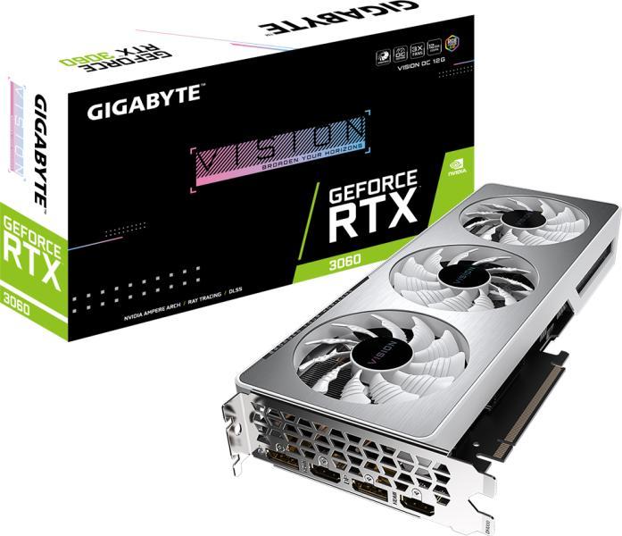 Vásárlás: GIGABYTE GeForce VISION RTX 3060 12GB OC GDDR6 192bit LHR  (GV-N3060VISION OC-12GD 2.0) Videokártya - Árukereső.hu
