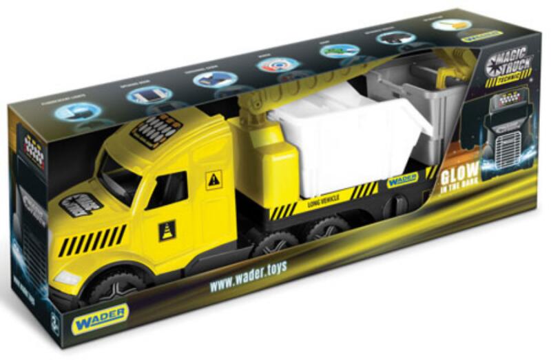 Magic Truck Technic kamion konténerrel és fénnyel 80cm (36470)