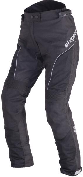 Sixgear Pantaloni Moto Damă din Textil SIXGEAR LUNA · Negru (Pantalon moto)  - Preturi