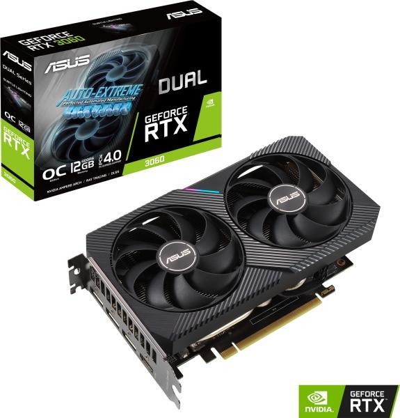 GeForce RTX 3060 12GB Dual V2 OC GDDR6 192bit (DUAL-RTX3060-O12G-V2/90YV0GB2-M0NA10)