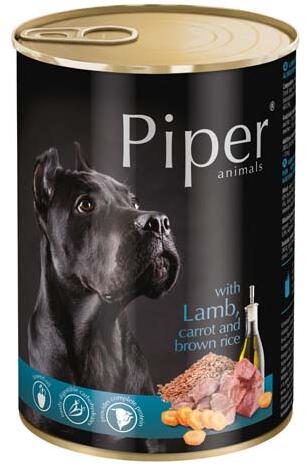 Piper with lamb, carrot and brown rice 400 g