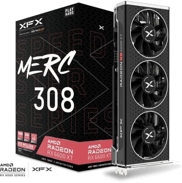 XFX Radeon Speedster MERC 308 RX 6600 XT 8GB GDDR6 128bit (RX-66XT8TBDQ)  Placa video Preturi - XFX Radeon Speedster MERC 308 RX 6600 XT 8GB GDDR6  128bit (RX-66XT8TBDQ) Placa video Magazine
