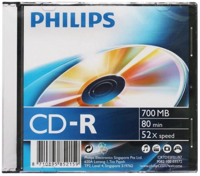 Philips CD-R80 52x slim tokos írható CD, DVD vásárlás, olcsó Philips CD-R80  52x slim tokos írható DVD, CD árak, akciók