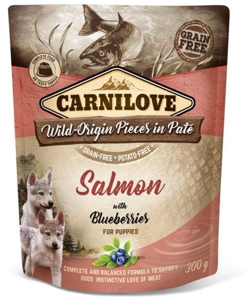 Dog Puppy Salmon with Blueberries 300 g