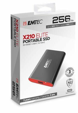 Vásárlás: EMTEC X210 256GB USB 3.2 ECSSD256GX210 Külső SSD meghajtó árak  összehasonlítása, X 210 256 GB USB 3 2 ECSSD 256 GX 210 boltok
