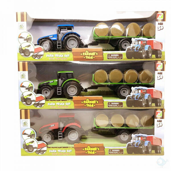 Vásárlás: Huanzi Toys Traktor bálaszállító pótkocsival Játékautó és jármű  árak összehasonlítása, Traktorbálaszállítópótkocsival boltok