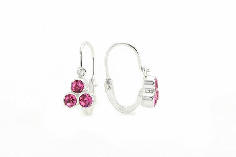 Vásárlás: Ezüst 3 pink köves ezüst gyermek fülbevaló Fülbevaló árak  összehasonlítása, 3pinkkövesezüstgyermekfülbevaló boltok