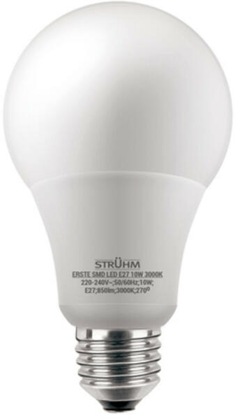Erste E27-es foglalatú 10W-os LED-es izzó meleg fehér (02754)