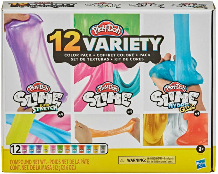 Vásárlás: Hasbro Play-Doh: Variety Pack Slime 12 (E8998) Gyurma, agyag árak  összehasonlítása, Play Doh Variety Pack Slime 12 E 8998 boltok