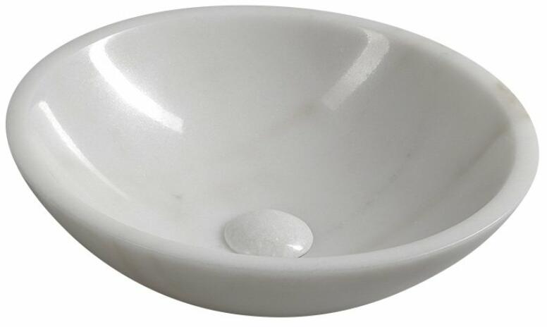 Blok 40 cm white marble (2401-34)