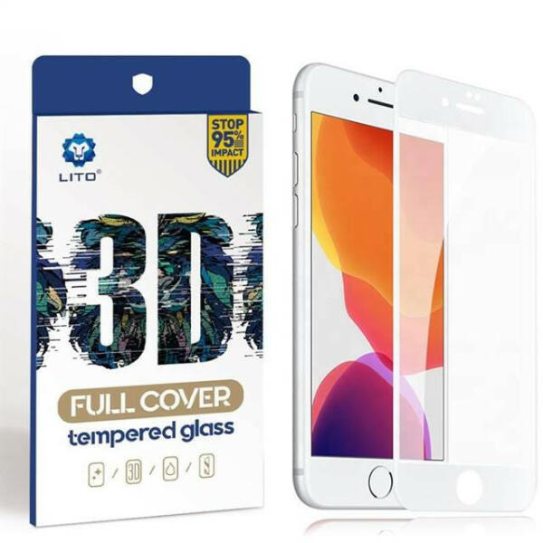 Vásárlás: LITO Apple iPhone 7/8 Plus Lito 3D HD Full Cover Üvegfólia -  Fehér Mobiltelefon kijelzővédő fólia árak összehasonlítása, Apple iPhone 7  8 Plus Lito 3 D HD Full Cover Üvegfólia Fehér boltok