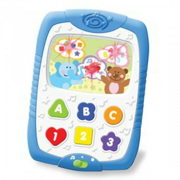 Zenélő, világító játék tablet - angol