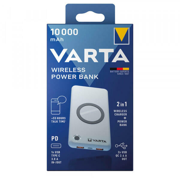 VARTA WPB 10000mAh (Baterie externă USB Power Bank) - Preturi