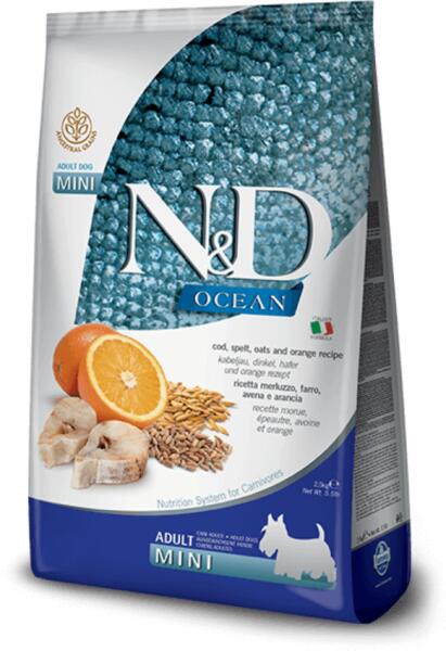 Ocean Mini Cod, Spelled Oats & Orange 2,5 kg