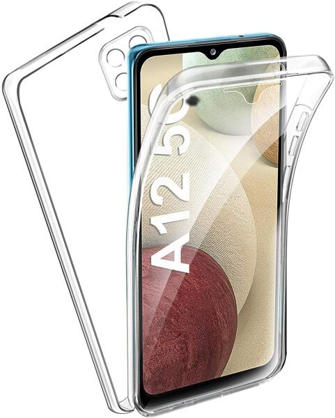 ProCase Pachet 360: Husa + Folie pentru Samsung Galaxy A12 360 Full Cover ( fata+spate) silicon, transparent (Husa telefon mobil) - Preturi