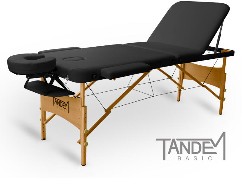 Vásárlás: TANDEM Basic-3 összecsukható favázas masszázságy Szín: fekete  Masszázs asztal és szék árak összehasonlítása, Basic 3 összecsukható  favázas masszázságy Szín fekete boltok
