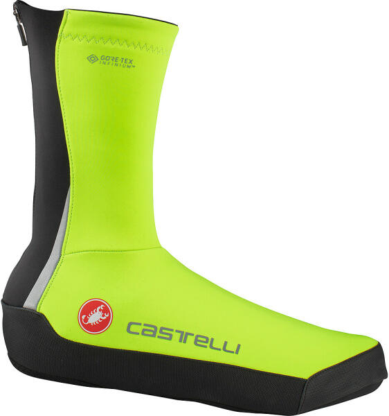 Castelli - huse pantofi iarna Inteso UL - galben-fluo (CAS-4520538-032)  (Husă pantofi bicicletă) - Preturi