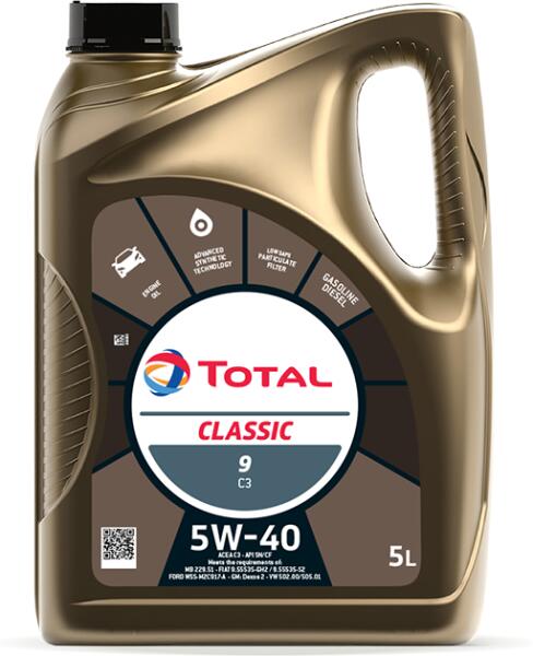 Vásárlás: Total Classic 9 C3 5W-40 5 l Motorolaj árak összehasonlítása,  Classic 9 C 3 5 W 40 5 l boltok