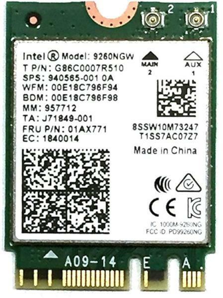 Intel Wireless-AC 9260 (9260NGWG) hálózati kártya vásárlás, olcsó Intel  Wireless-AC 9260 (9260NGWG) Hálókártya árak, boltok