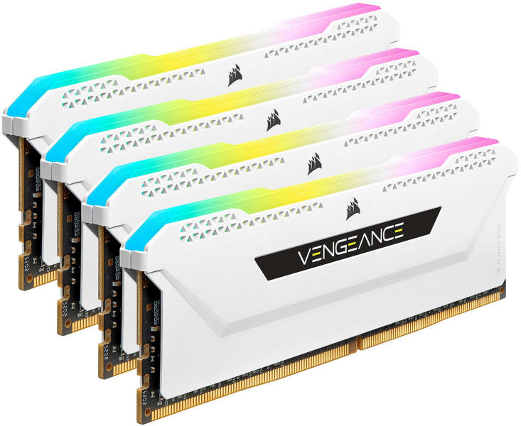 Corsair VENGEANCE RGB PRO 64GB (16GB×4) Corsair Vengeance RGB Pro 64GB DDR4 RAM cu 4 module (4x16GB) și