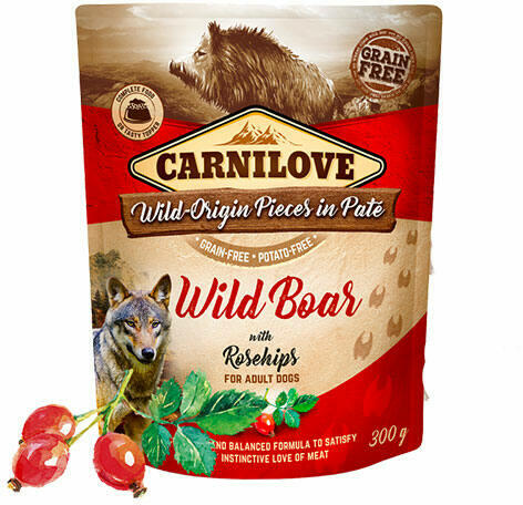 Adult Wild Boar with Rosehips 300 g