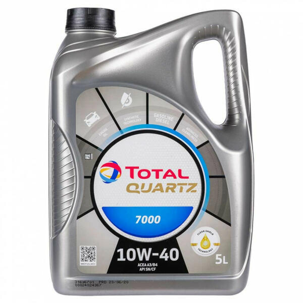Total Quartz 7000 10W-40 5 l Моторни масла, най-евтина оферта от 52,94 лв