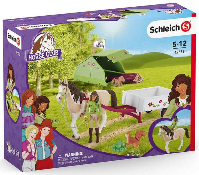 Vásárlás: Schleich Horse Club Sarah kempingezős kalandja (42533) Akcióhős,  mesehős, játékfigura árak összehasonlítása, Horse Club Sarah kempingezős  kalandja 42533 boltok
