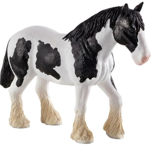 Animal Planet Clydesdale fekete-fehér ló figura (MJ387085)