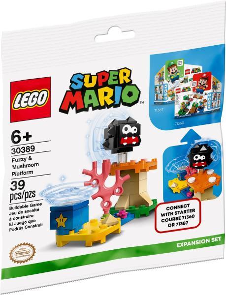 Super Mario™ - Fuzzy és Gomba emelvény kiegészítő szett (30389)