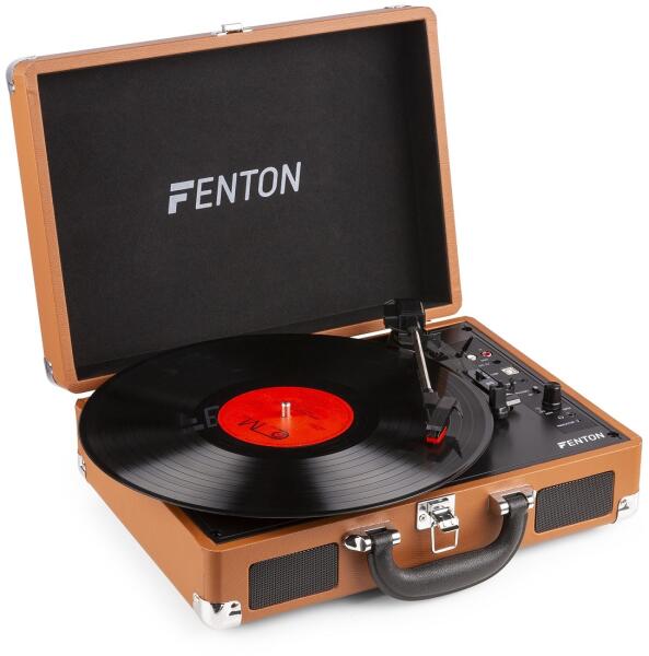 Fenton RP115F Kofferes bakelit lemezjátszó, beépített hangszóróval  (Bluetooth) - barna lemezjátszó vásárlás, olcsó Fenton RP115F Kofferes bakelit  lemezjátszó, beépített hangszóróval (Bluetooth) - barna lemezjátszó árak,  akciók