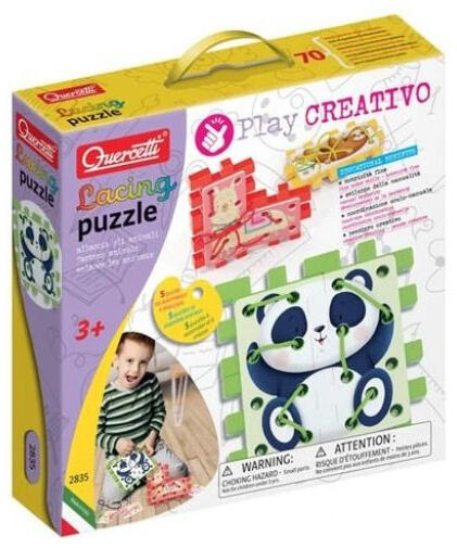 Play Creativo - Állatos fűzős puzzle (2835)