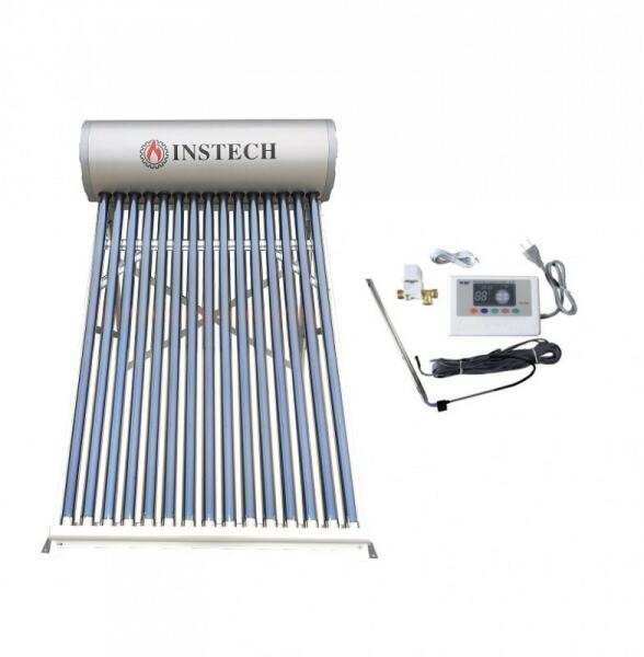INSTECH Panou Solar Nepresurizat 100l/al, Apa Calda, 10 Tuburi 58/1800 Si  Controler Electronic (Colector solar) - Preturi